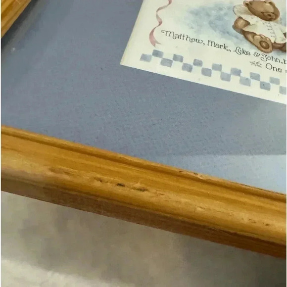 Vintage 1988 Bears Matthew Mark Luke & John Praying Guardian Angel Art Nursery - Picture 5 of 10